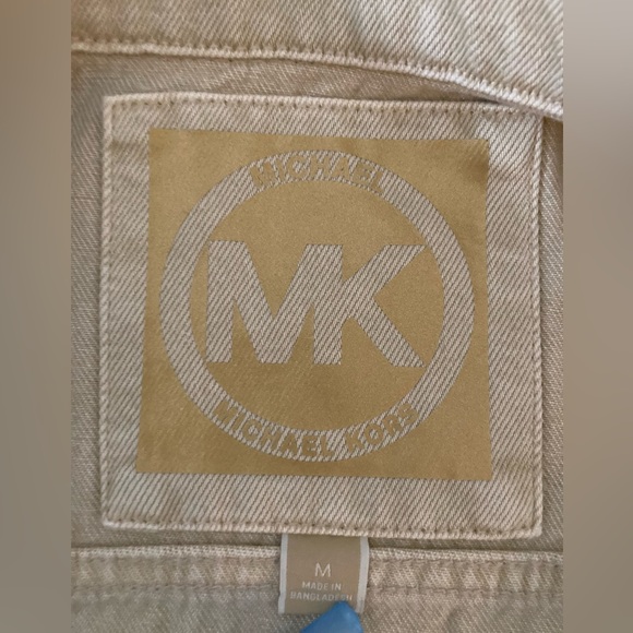 Michael Kors khaki denim jacket size M NWT - Picture 3 of 13